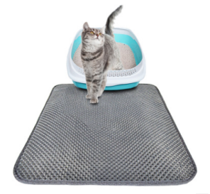Cat Litter Pad Honeycomb Cat Pad Waterproof Urine Proof Pad Pet Supplies (Option: Gray-M)