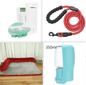 Pet Dog Bed (Option: Red set-Bilateral-M)